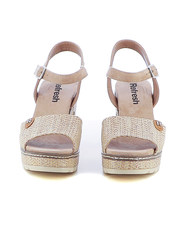 Sandali con cinturino donna REFRESH 172706 beige scuro | Costa Superstore