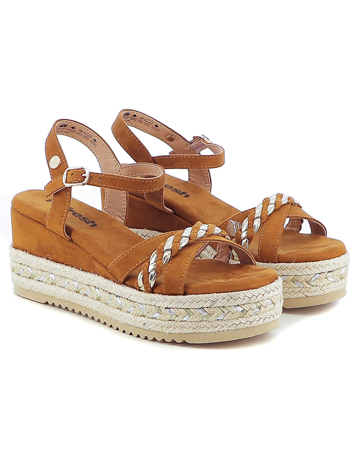 Sandali con cinturino donna REFRESH 172736 cuoio | Costa Superstore