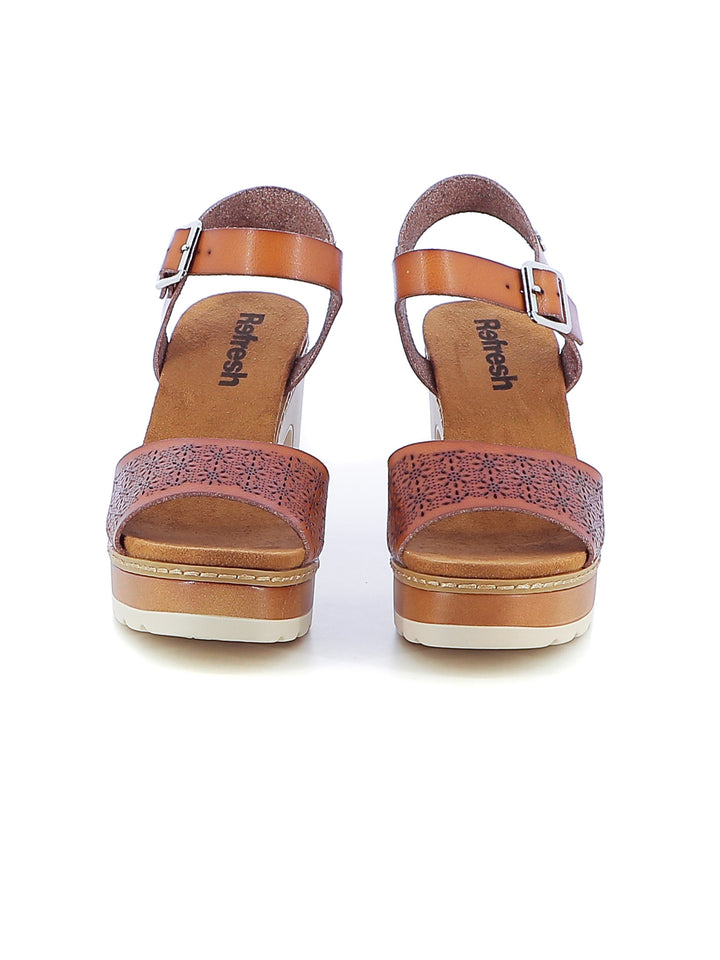 Sandali con cinturino donna REFRESH 172781 cuoio | Costa Superstore