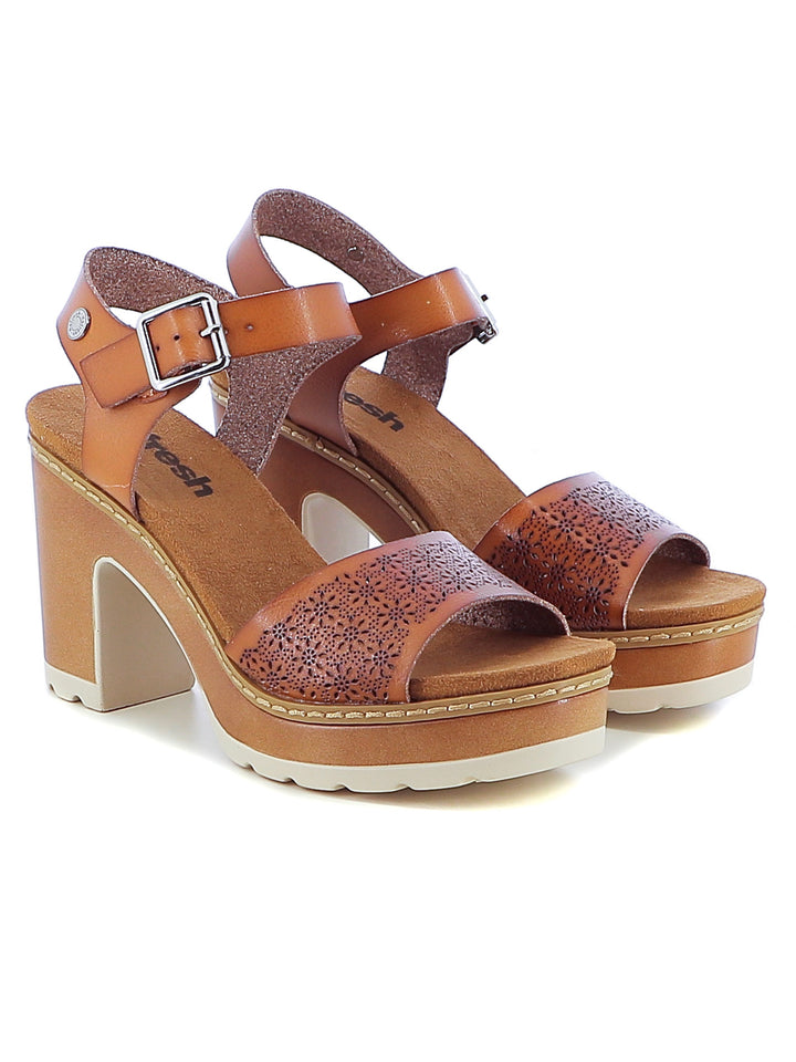 Sandali con cinturino donna REFRESH 172781 cuoio | Costa Superstore