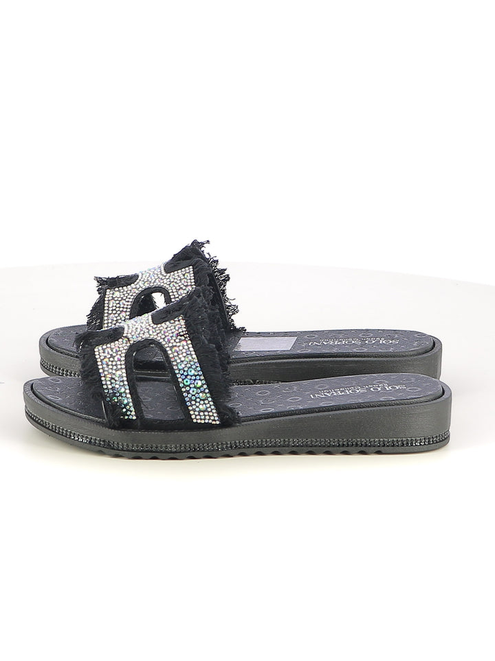 Ciabattine donna SOLO SOPRANI SSW519N46 nero | Costa Superstore