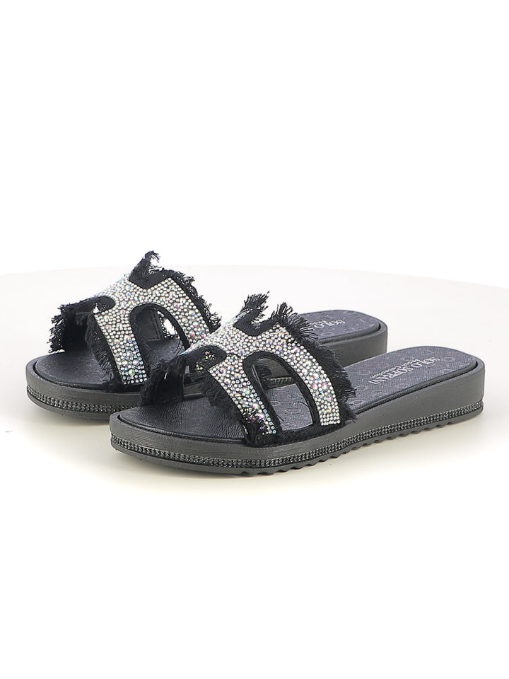 Ciabattine donna SOLO SOPRANI SSW519N46 nero | Costa Superstore