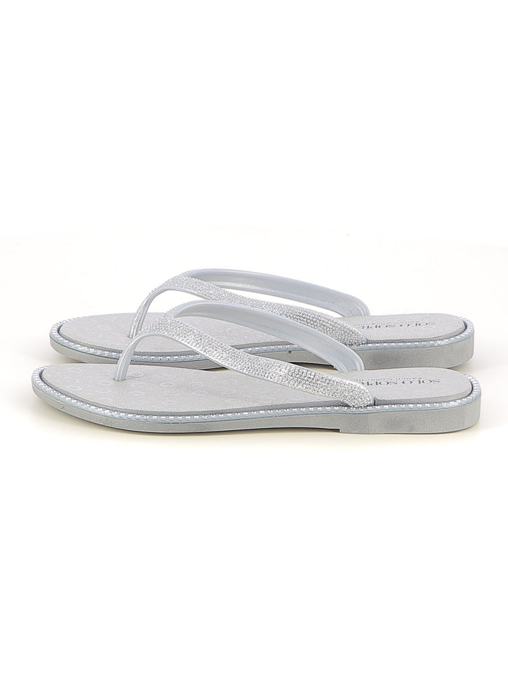 Infradito ciabatte donna SOLO SOPRANI SSW519N66 argento | Costa Superstore
