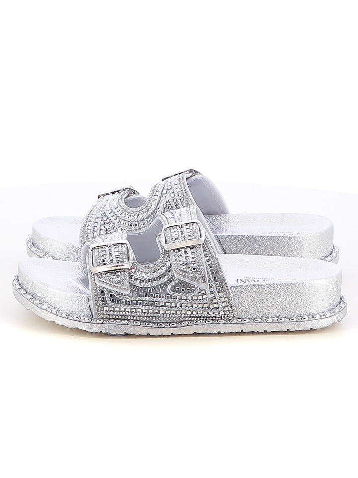Ciabattine donna SOLO SOPRANI SSW519N88 argento | Costa Superstore