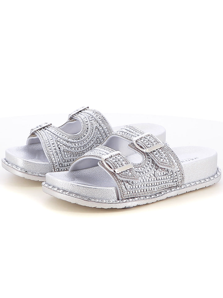 Ciabattine donna SOLO SOPRANI SSW519N88 argento | Costa Superstore