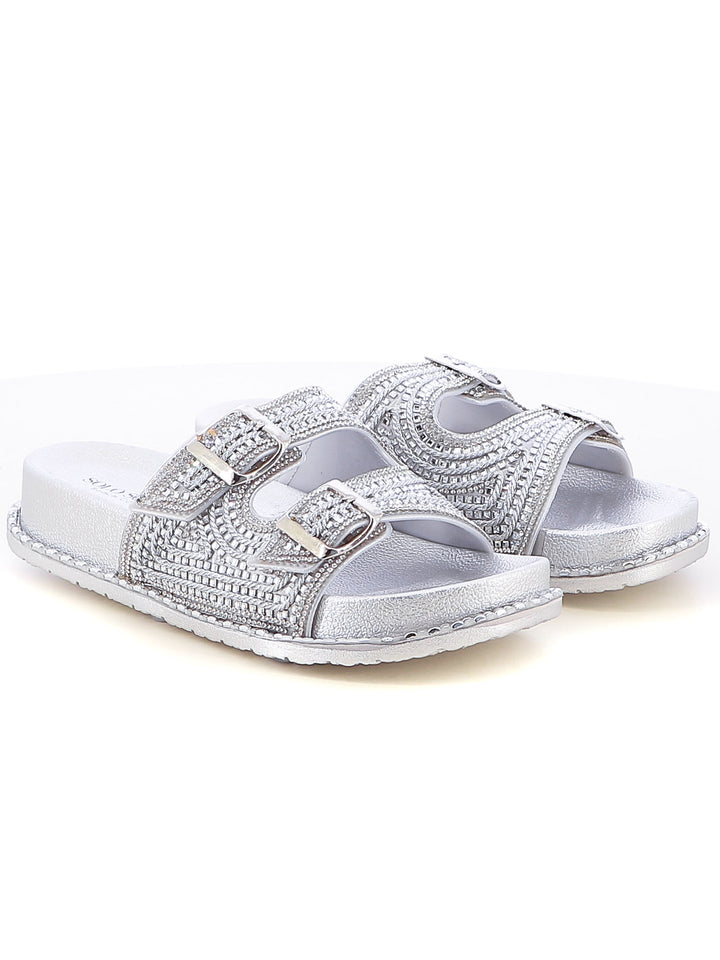 Ciabattine donna SOLO SOPRANI SSW519N88 argento | Costa Superstore