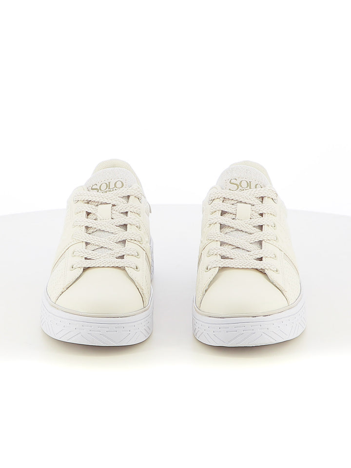 Sneakers stringate donna SOPRANI COUTURE SCW514P07 beige chiaro | Costa Superstore