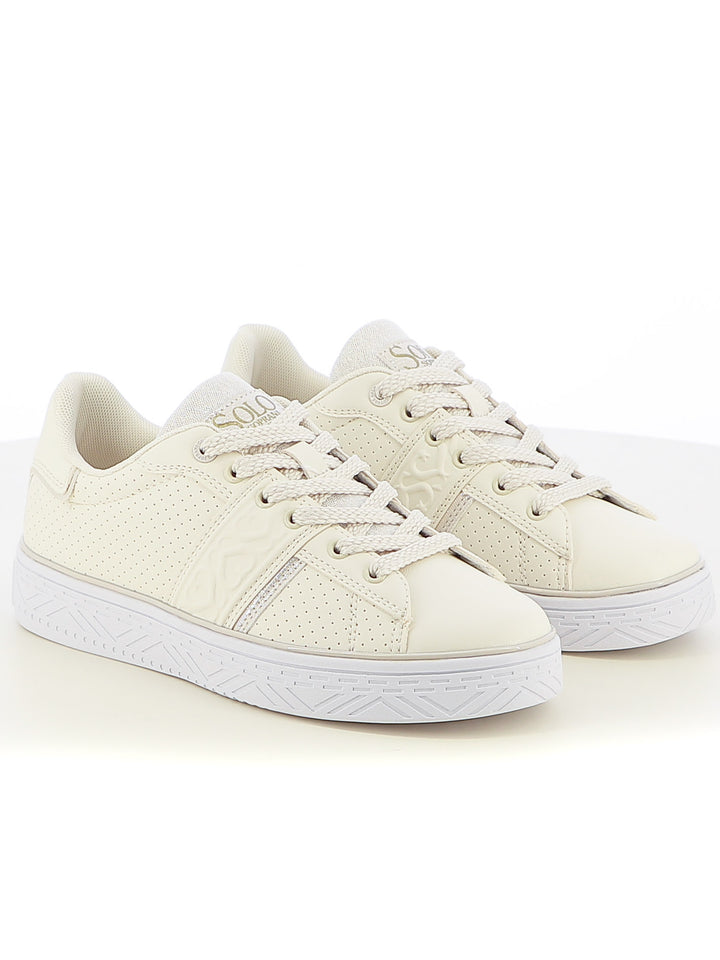 Sneakers stringate donna SOPRANI COUTURE SCW514P07 beige chiaro | Costa Superstore