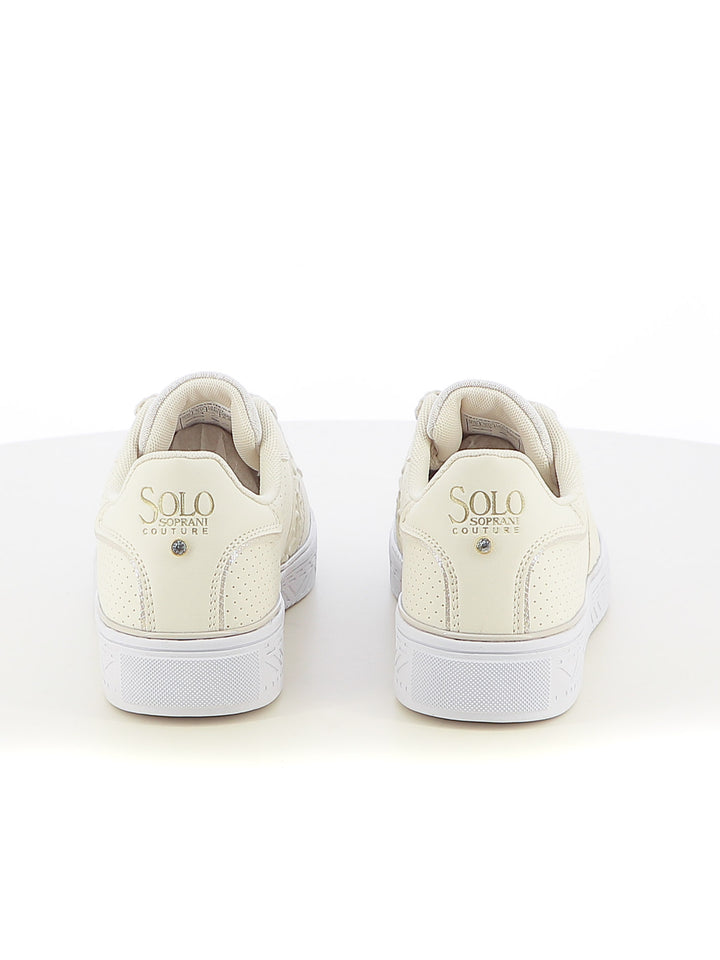 Sneakers stringate donna SOPRANI COUTURE SCW514P07 beige chiaro | Costa Superstore