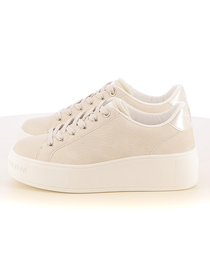 Sneakers stringate donna SOPRANI COUTURE SCW514P12 beige chiaro | Costa Superstore
