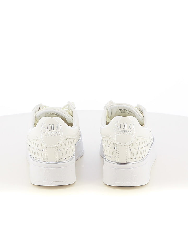 Sneakers stringate donna SOPRANI COUTURE SCW514P31 bianco | Costa Superstore