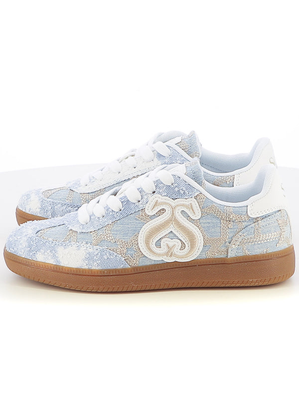 Sneakers stringate donna SOPRANI COUTURE SCW514P41 azzurro | Costa Superstore
