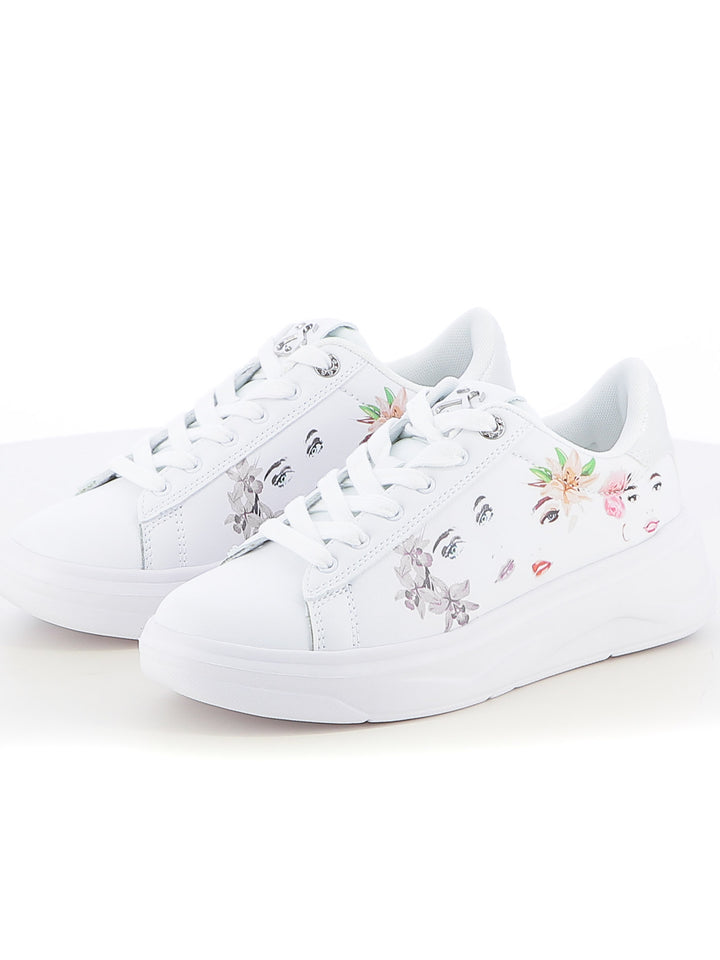 Sneakers stringate donna SOPRANI COUTURE SCW514P81 bianco | Costa Superstore