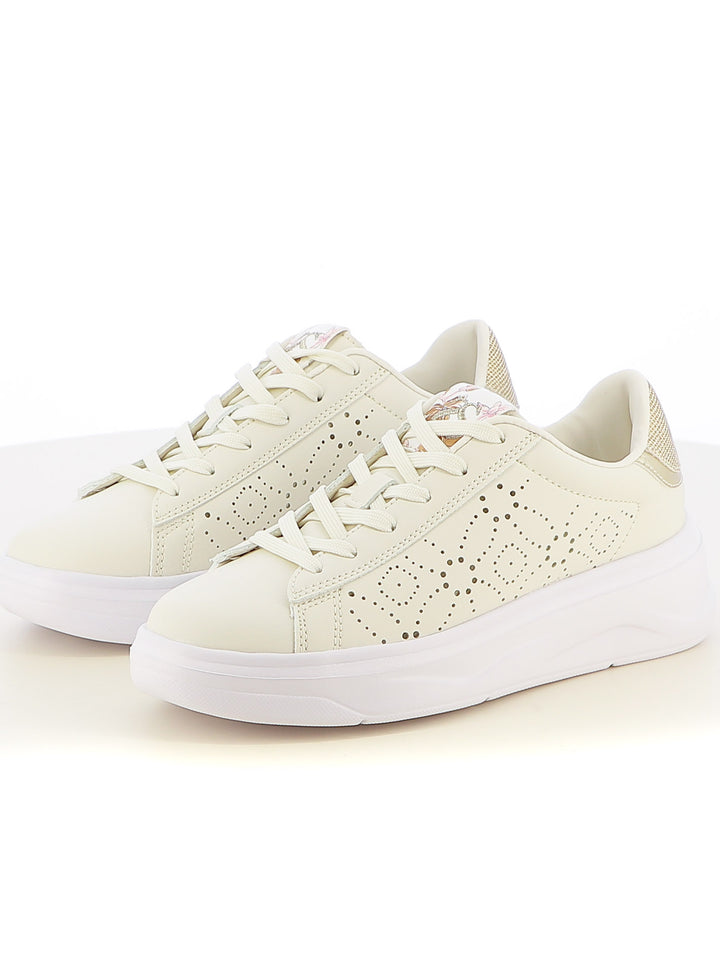 Sneakers stringate donna SOPRANI COUTURE SCW514P85 beige chiaro | Costa Superstore