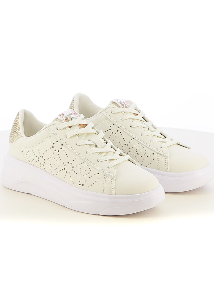 Sneakers stringate donna SOPRANI COUTURE SCW514P85 beige chiaro | Costa Superstore