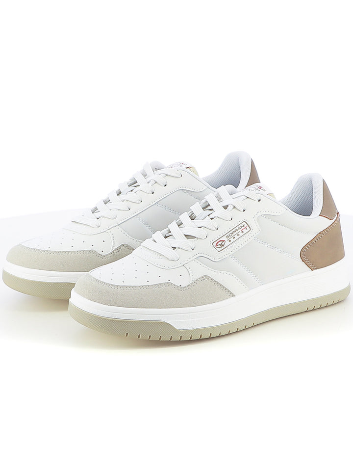 Sneakers stringate uomo SOPRANI SPORT SPM517R15 bianco rosa | Costa Superstore