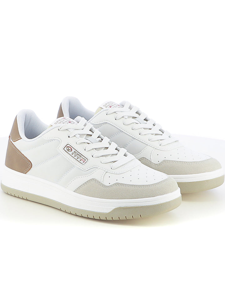 Sneakers stringate uomo SOPRANI SPORT SPM517R15 bianco rosa | Costa Superstore
