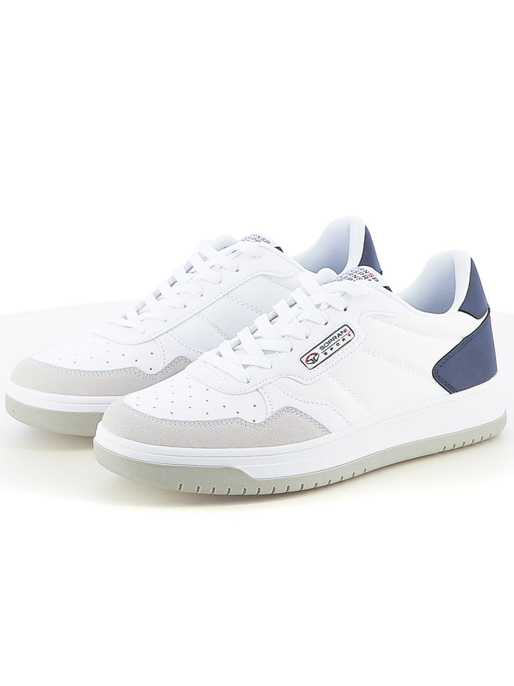 Sneakers stringate uomo SOPRANI SPORT SPM517R15 bianco blu | Costa Superstore