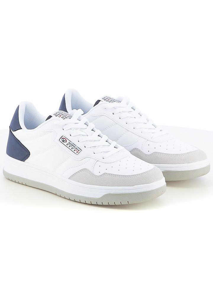 Sneakers stringate uomo SOPRANI SPORT SPM517R15 bianco blu | Costa Superstore