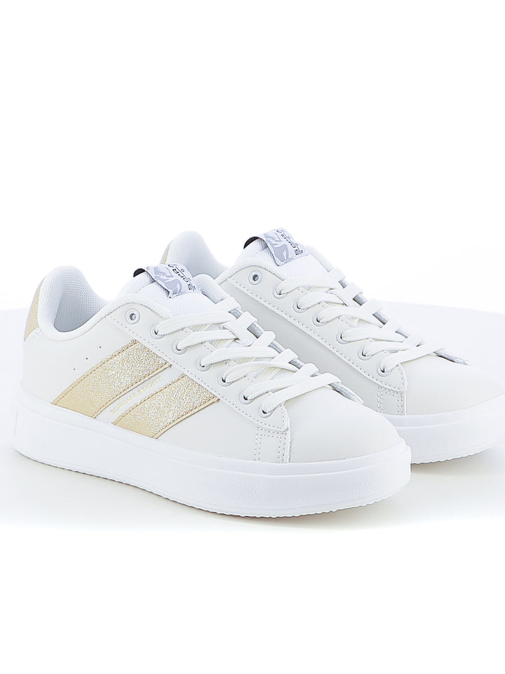Sneakers stringate donna SOPRANI SPORT SPW514R21 bianco rosa | Costa Superstore