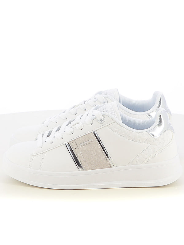 Sneakers stringate donna SOPRANI SPORT SPW514R31 bianco argento | Costa Superstore