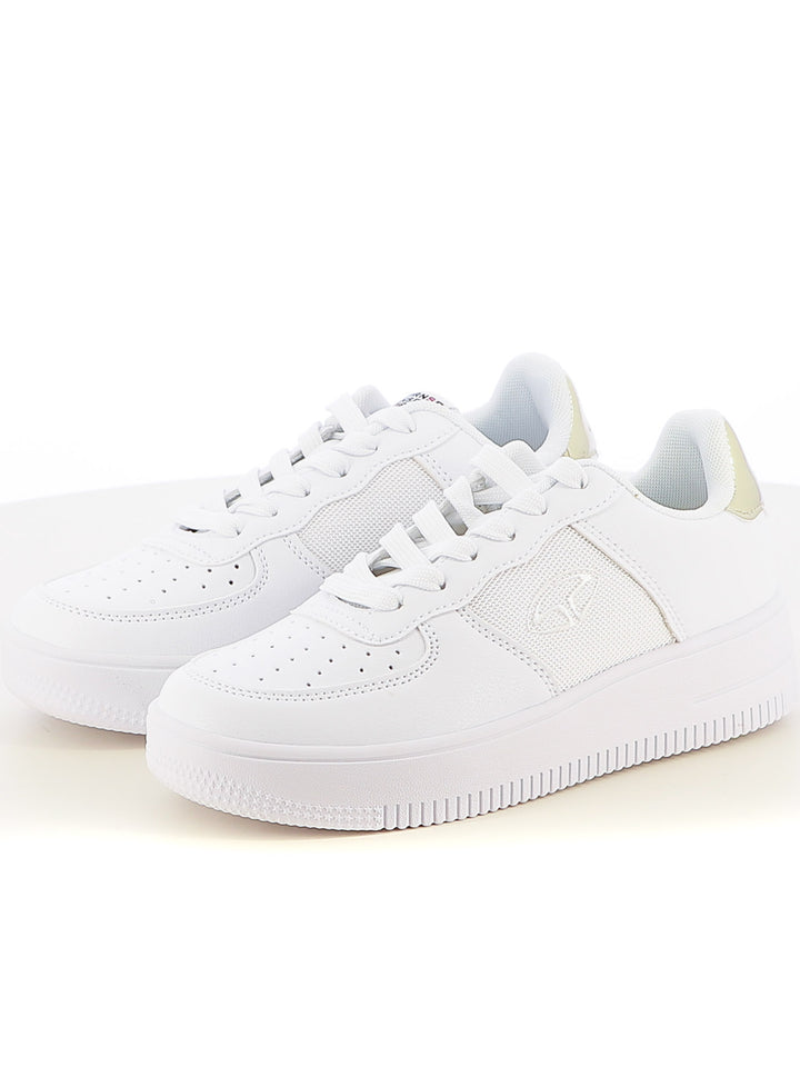 Sneakers stringate donna SOPRANI SPORT SPW517R05 bianco oro | Costa Superstore