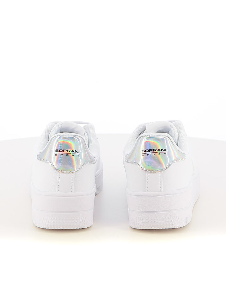 Sneakers stringate donna SOPRANI SPORT SPW517R05 bianco | Costa Superstore