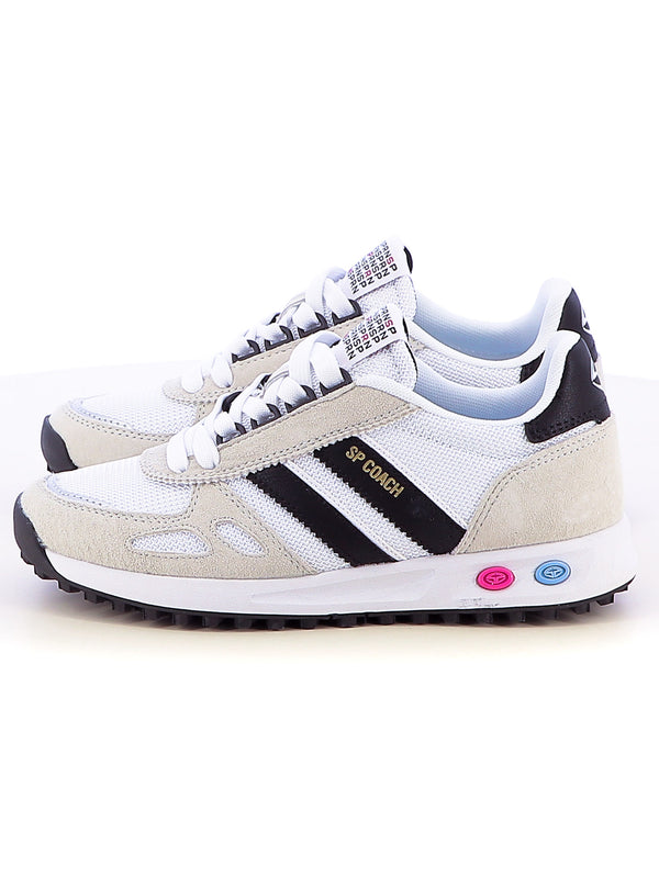 Sneakers stringate donna SOPRANI SPORT SPW517R37 bianco nero | Costa Superstore