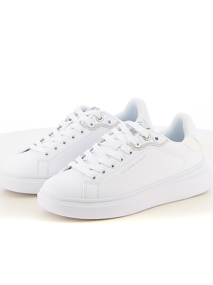 Sneakers stringate donna SOPRANI SPORT SPW518R04 bianco | Costa Superstore