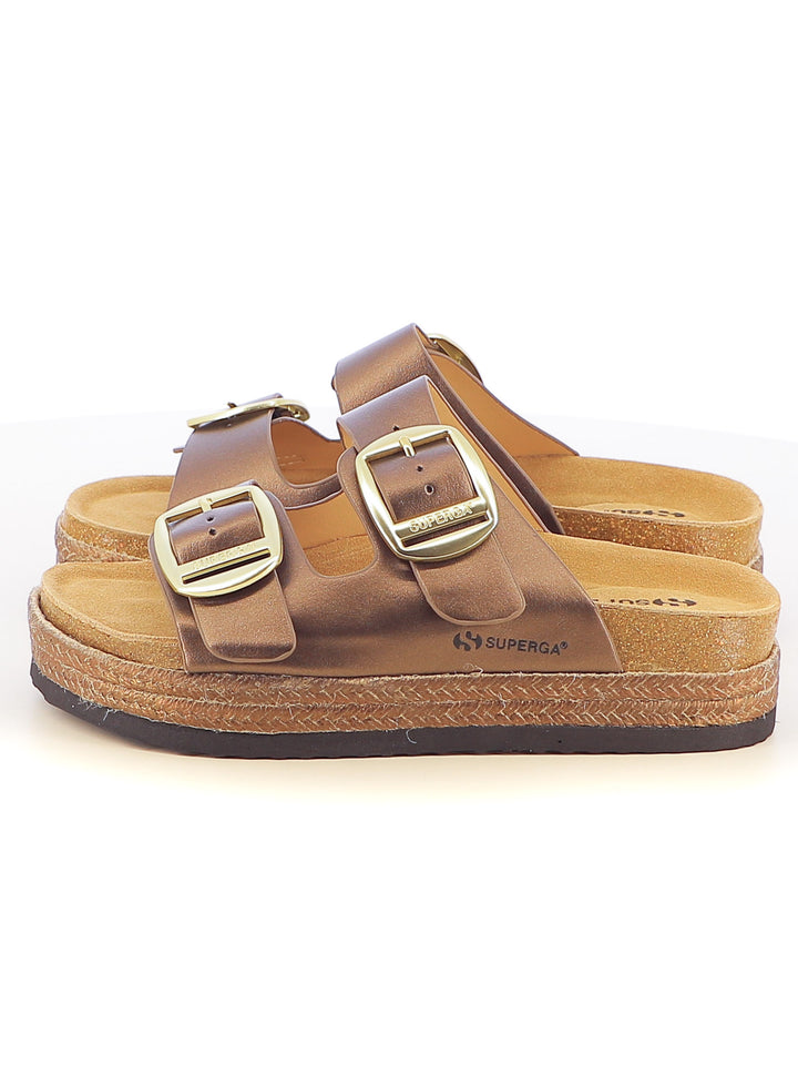 Ciabattine donna SUPERGA S11T627 marrone | Costa Superstore