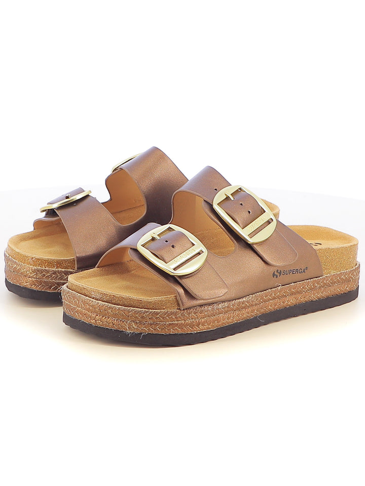 Ciabattine donna SUPERGA S11T627 marrone | Costa Superstore