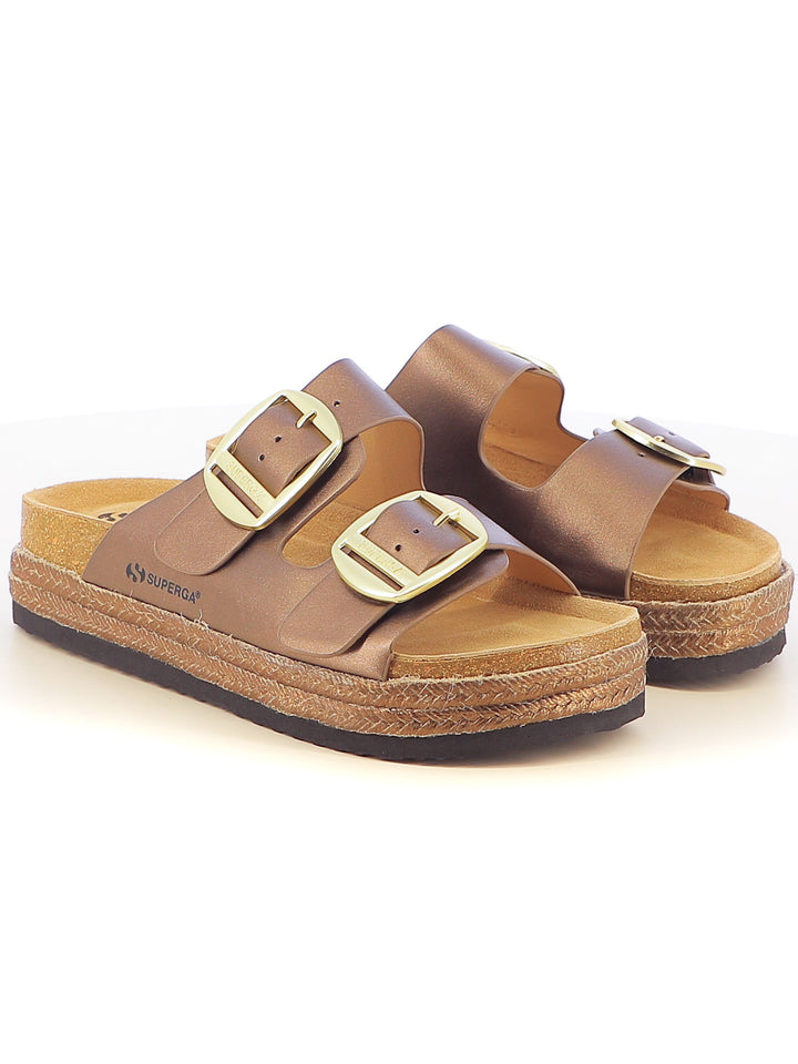 Ciabattine donna SUPERGA S11T627 marrone | Costa Superstore