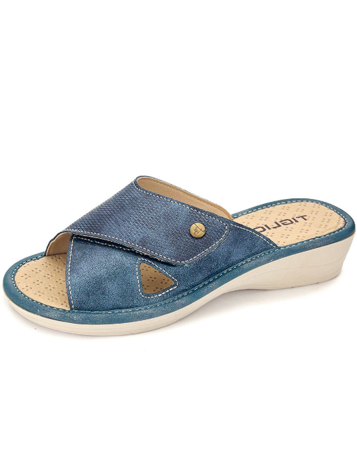 Ciabatte comfort donna TIGLIO 1677 blu | Costa Superstore