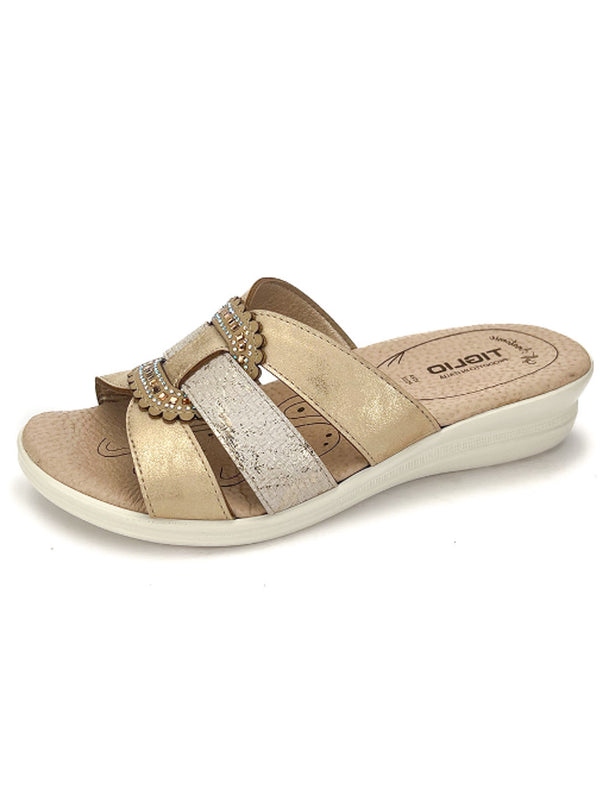 Pantofole donna TIGLIO 194 beige chiaro | Costa Superstore