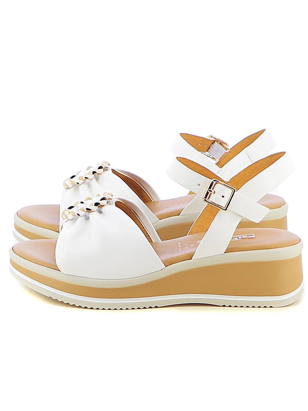 Sandali con cinturino donna TREDYS 12252 bianco | Costa Superstore