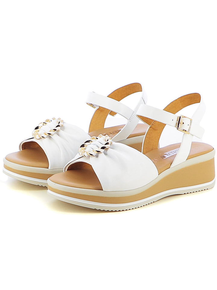Sandali con cinturino donna TREDYS 12252 bianco | Costa Superstore