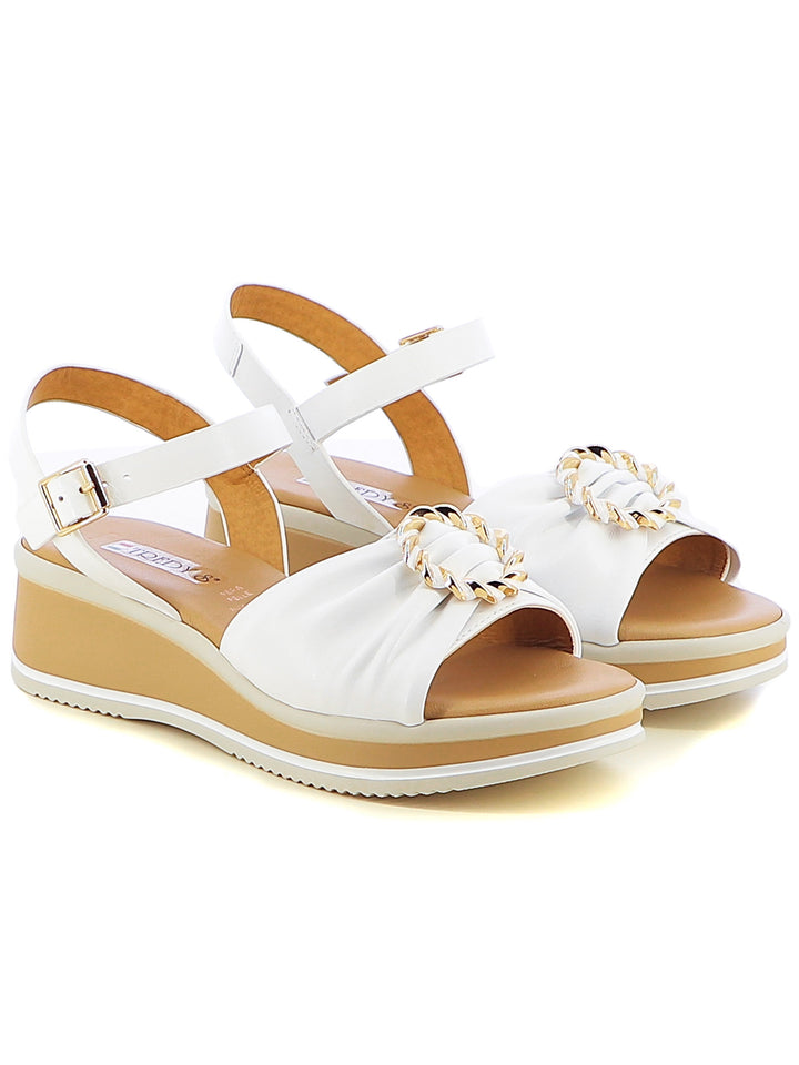 Sandali con cinturino donna TREDYS 12252 bianco | Costa Superstore