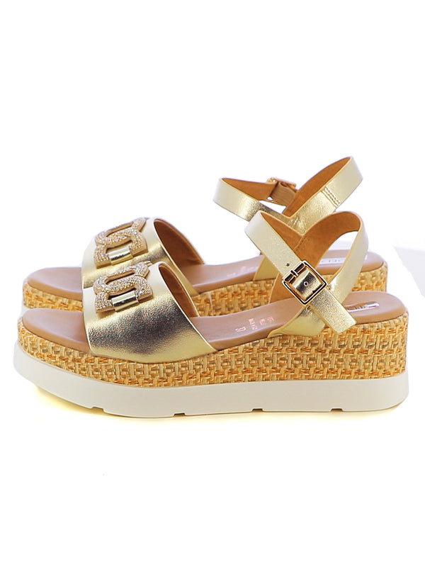 Sandali con cinturino donna TREDYS 50249 oro | Costa Superstore