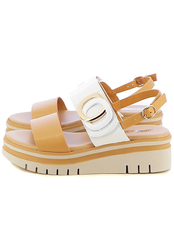 Sandali con cinturino donna TREDYS 54214 bianco cuoio | Costa Superstore