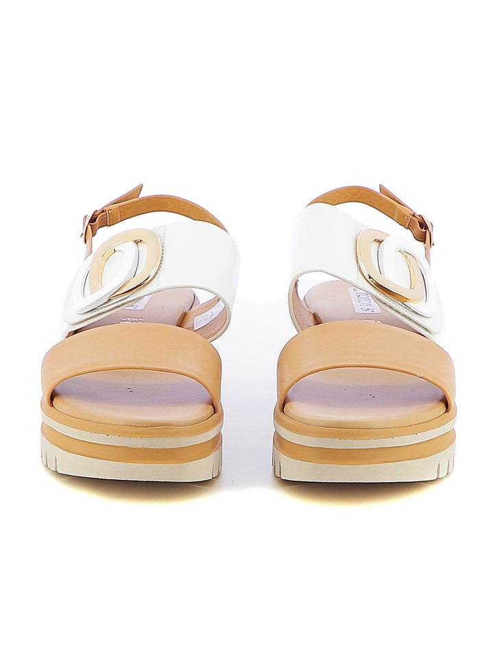Sandali con cinturino donna TREDYS 54214 bianco cuoio | Costa Superstore