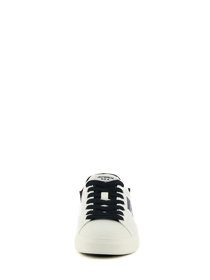 Sneakers stringate uomo AVIREX CALLUM001 bianco nero | Costa Superstore