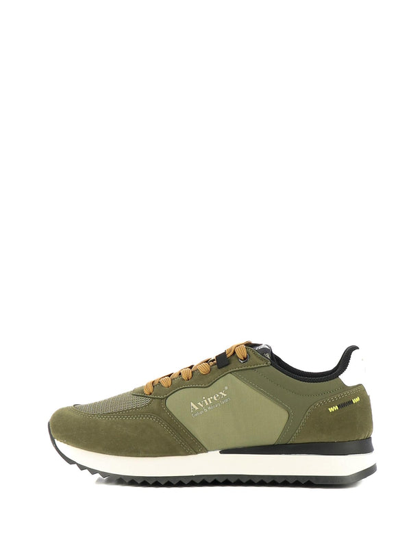 Sneakers stringate uomo AVIREX DUNCAN001 verde scuro | Costa Superstore