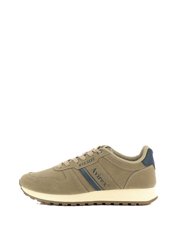 Sneakers stringate uomo AVIREX DUNCAN002 beige scuro | Costa Superstore