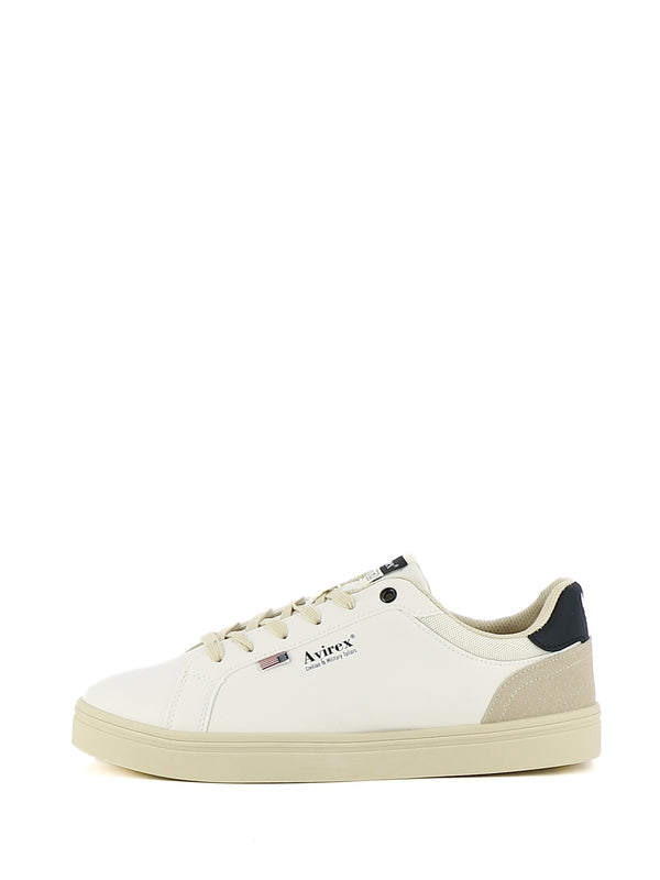 Sneakers stringate uomo AVIREX GRANT034 bianco | Costa Superstore