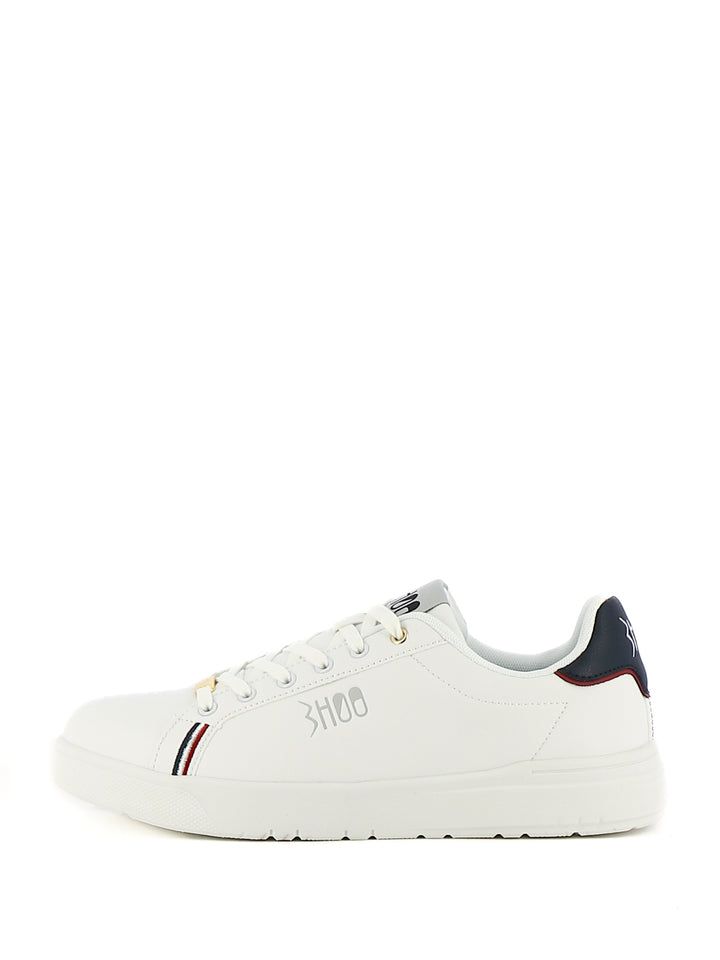 Sneakers stringate uomo BHOO BHM21300 bianco blu | Costa Superstore