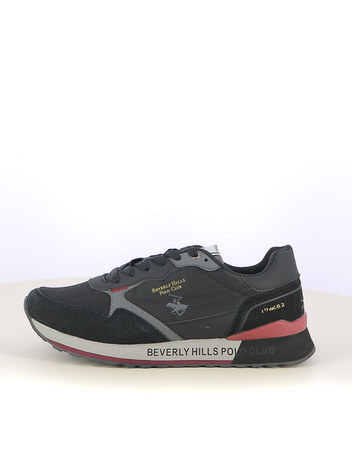 Sneakers stringate uomo BH POLO CLUB BHM523105 nero | Costa Superstore