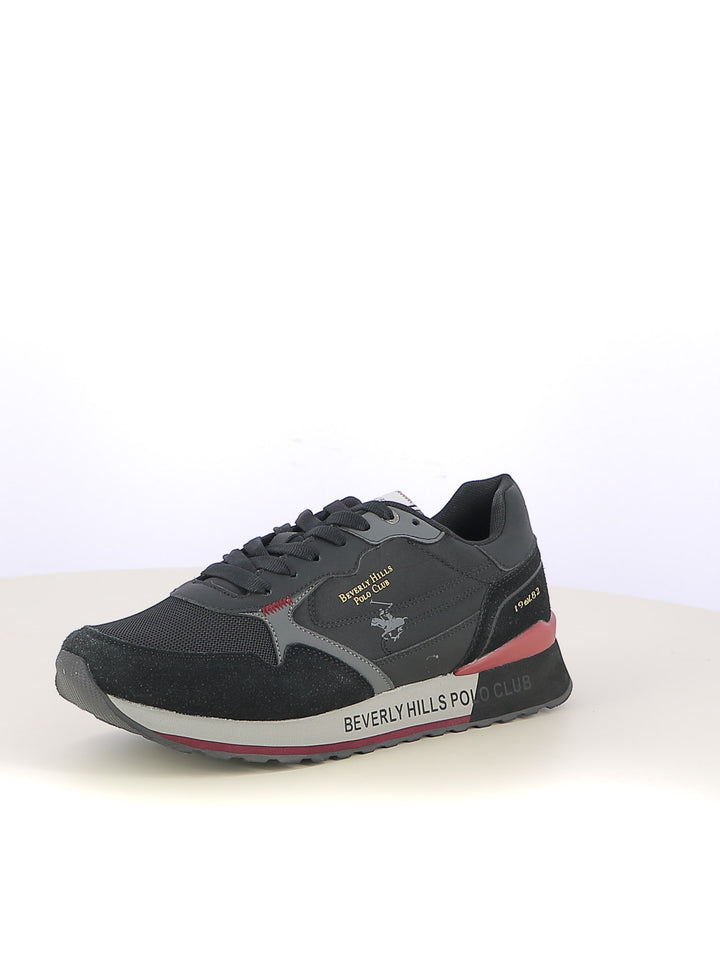 Sneakers stringate uomo BH POLO CLUB BHM523105 nero | Costa Superstore