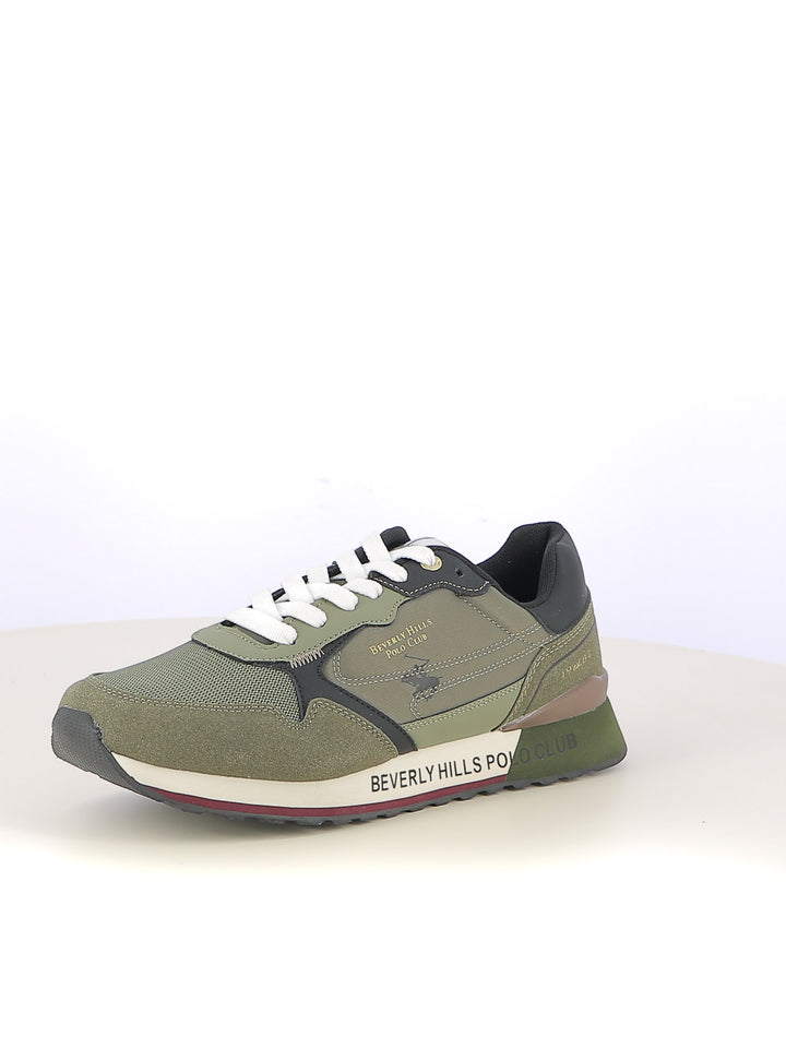 Sneakers stringate uomo BH POLO CLUB BHM523105 verde scuro | Costa Superstore