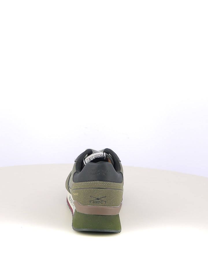 Sneakers stringate uomo BH POLO CLUB BHM523105 verde scuro | Costa Superstore