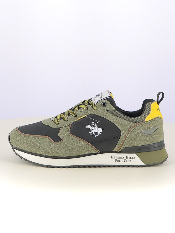 Sneakers stringate uomo BH POLO CLUB BHM523200 verde scuro | Costa Superstore